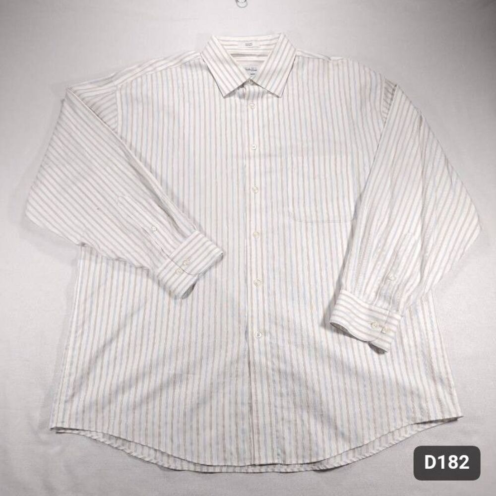 Joseph & Feiss International Classic Striped Dress Shirt 17 32/33 Good